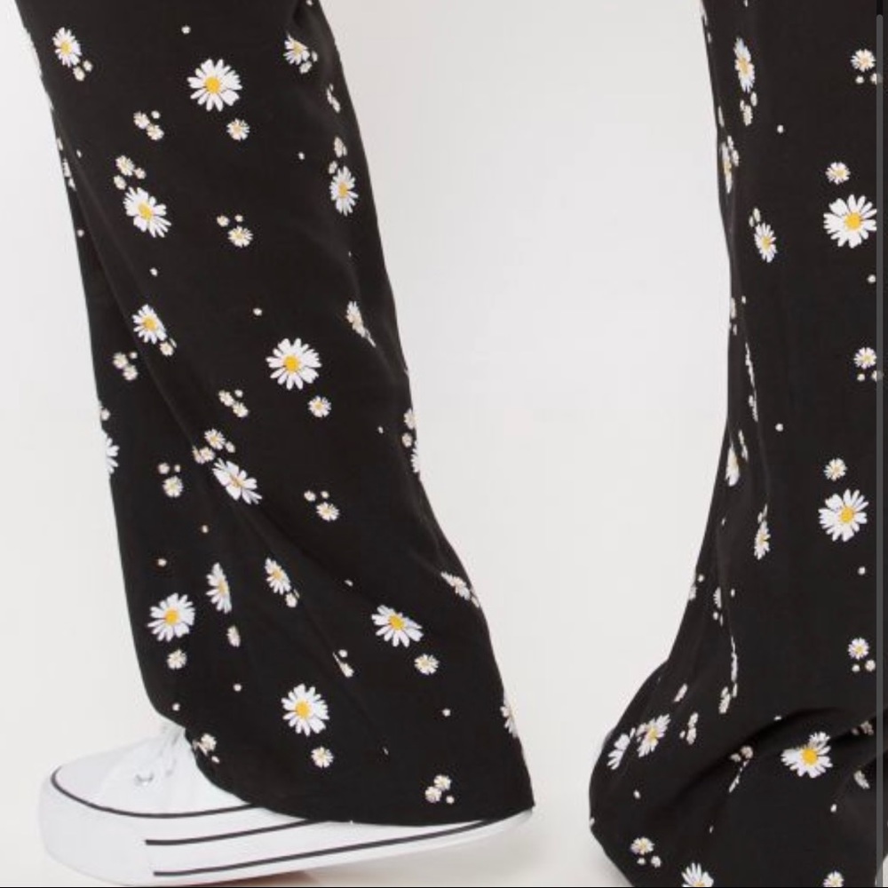 Floral flare pants